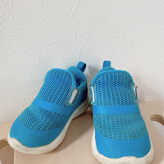 【VANS】 ヴァンズ ベビースニーカー 幼児靴　12.5cm 水色