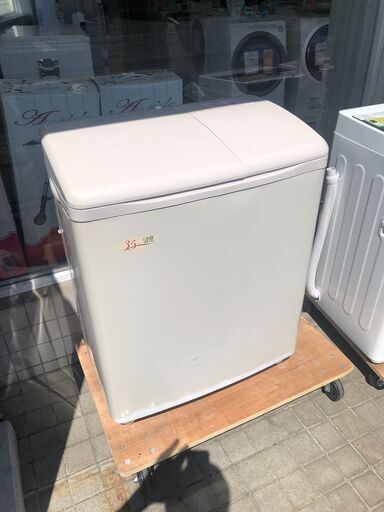 2槽式洗濯機❕ HITACHI❕ 動作確認済み❕  ゲート付き軽トラ”無料貸出❕購入後取り置きにも対応 ❕即日配送❕ R893