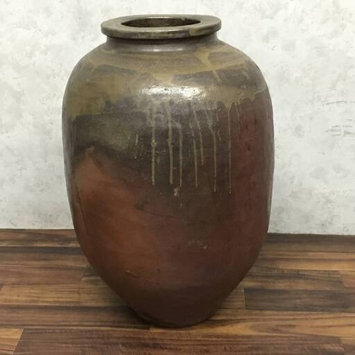 ⭕⭕⭕NY3/68 コレクター放出 時代 信楽 壷 高さ67cm×横43cm 花瓶 花器 大壷 丹波/備前　蔵出し品 花入 骨董⭕⭕⭕