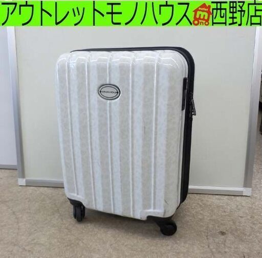 キャリーバッグ スーツケース コンパクト Viva You ホワイト 白 ハードケース 札幌 西野店 モノハウス西野店 札幌のバッグ の中古あげます 譲ります ジモティーで不用品の処分