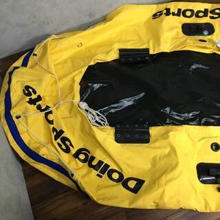 ⭕⭕⭕PH3/86　Doing Sports ゴムボート 店員4名 255×122㎝ 中古 汚れあり V-422111 ローボート 川遊び ポンプ 海⭕⭕⭕