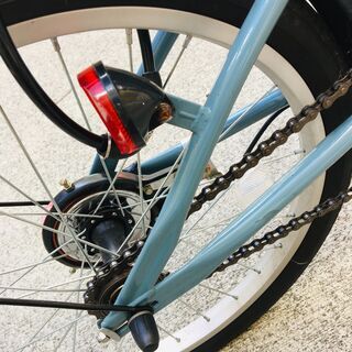 北欧innovator 折りたたみ自転車　ブルー わずか7.5kgと超軽量＆折りたたみ楽々な「INNOVATOR MOBILE BIKE