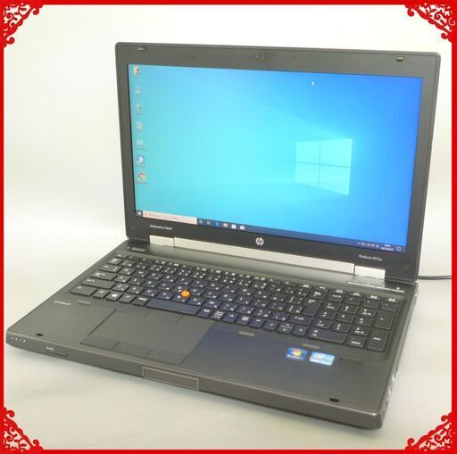 高性能 ノートパソコン Windows10 中古良品 フルHD 15.6型 HP 8570w Core i7 4コア 16GB 500G DVDマルチ 無線 Bluetooth LibreOffice