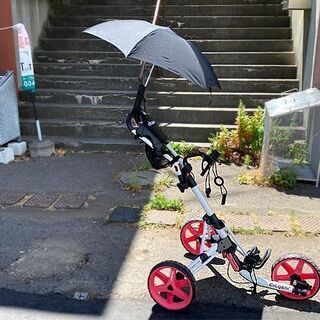 クリックギア 3.5 ＋ Clicgear プラス ゴルフカート 手押し ピンク  プッシュカート 現状品 ☆ PayPay(ペイペイ)決済可能  ☆ 札幌市 白石区 東札幌 アウトレットモノハウス白石店