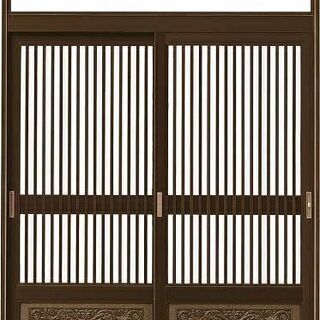 新品未使用 YKK AP 玄関 引戸 80型 額縁一体枠 [ランマ付] DHS-82N 半外付[幅1694mm×高2271mm] 