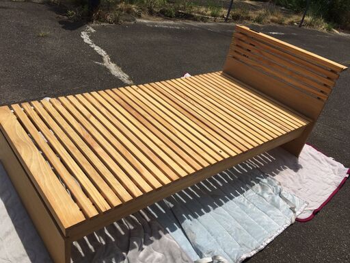 ■5416■すのこベッド シングルベッド 木製 マットレス付き