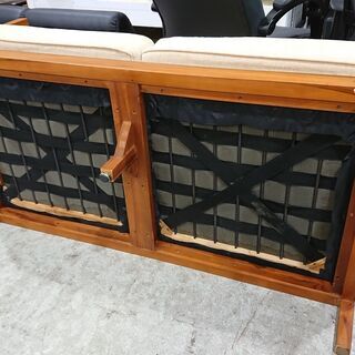 10/3商談中！SCANTEAK｜スキャンティーク｜LINEAR｜リニア｜チーク無垢材｜2人掛ソファ