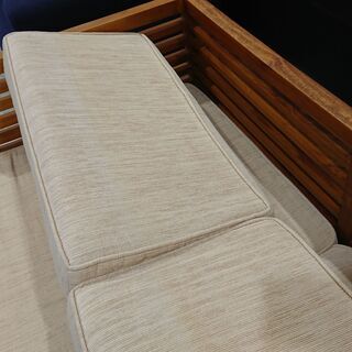 10/3商談中！SCANTEAK｜スキャンティーク｜LINEAR｜リニア｜チーク無垢材｜2人掛ソファ