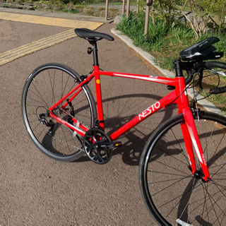 【ネット決済】NESTO 赤　ロードバイク　自転車　サイズ500