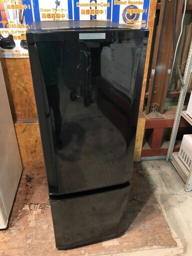 【動作保証60日間あり】MITSUBISHI 2017年 MR-P17A 168L 2ドア冷凍冷蔵庫【管理KRR310】