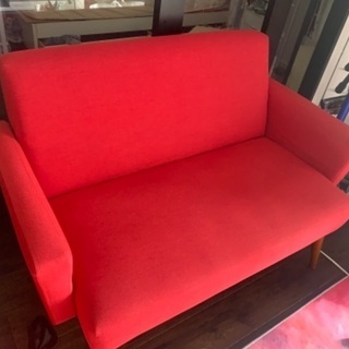 【ネット決済】Francfranc 可愛い赤いソファ