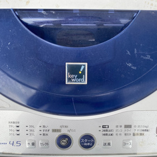 シャープの洗濯機2011年産