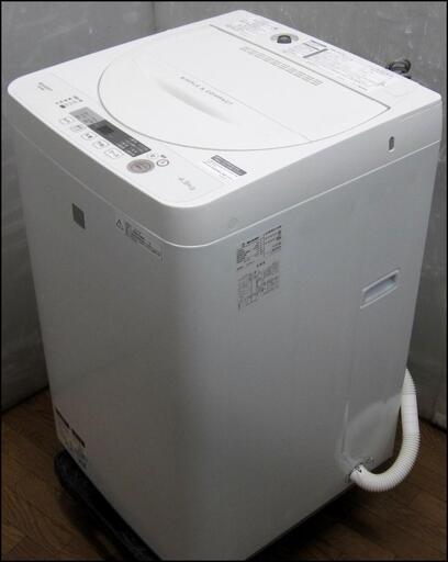 新生活！17600円 シャープ SHARP 洗濯機 4.5kg 2018年製 ホース付き②