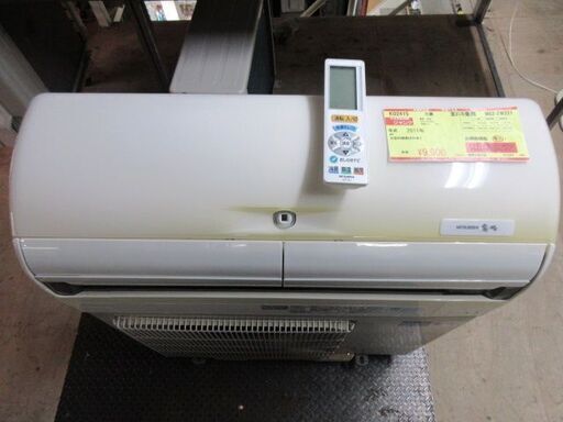 K02415　三菱　中古エアコン　主に6畳用 冷 2.2KW ／ 暖 2.5KW