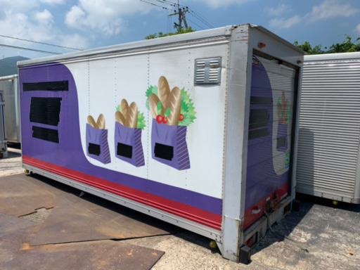 No.528 アルミバン 2ｔ 車 アルミ 箱 バイク 倉庫 トラック コンテナ 米 保管庫 物置 DIY