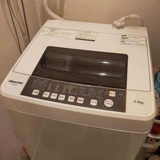 ハイセンス 全自動洗濯機 5.5kg HW-T55C 本体幅50...