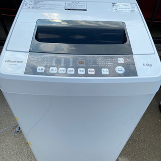 お薦め品‼️分解洗浄済み‼️ハイセンス洗濯機5.5kg 2018年
