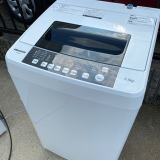 お薦め品‼️分解洗浄済み‼️ハイセンス洗濯機5.5kg 2018年
