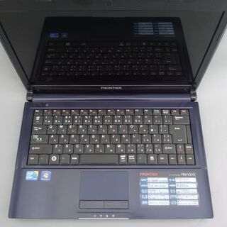 即使用可能 ブルー ノートパソコン Windows10 中古良品 14型 FRONTIER 