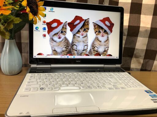 Ａランク美麗美品・ＮＥＣ ｉ７第二 ＷｅｂカメラUSB接続付・新品SSD240gb交換済み・メモリ８ＧＢリノベＰＣ・女性にも人気のクリスタルホワイト/Ｗｉｎ１０/Office2019付/15.6ｲﾝﾁ/無線ＬＡＮ/ＤＶＤ・ＣＤ再生ソフト付　No.21100001