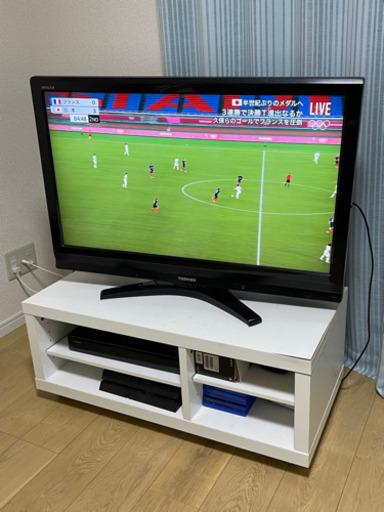 TOSHIBA 東芝 REGZA レグザ テレビ テレビ台 リモコン B-CASカード セット37型 37インチ 2009年式