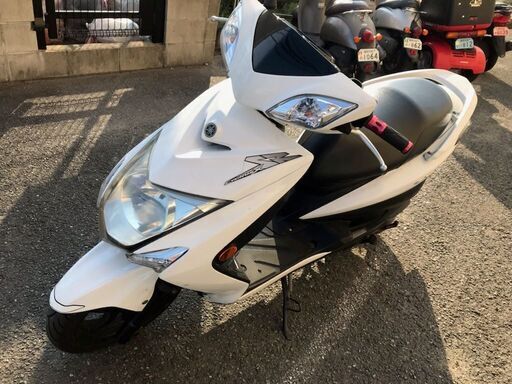 実動 シグナスX 125 SR-2 SE44J中期 シート、フロントウインカークリア
