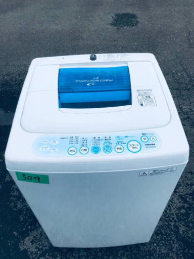 309番 TOSHIBA✨東芝電気洗濯機✨AW-50GG‼️