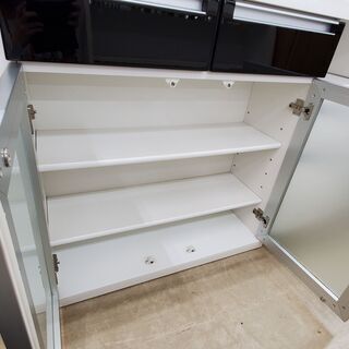 値下げしました！ ニトリ バーカウンターテーブル 2枚扉・引き出し付き