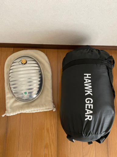 シュラフ　湯たんぽ　キャンプ用品