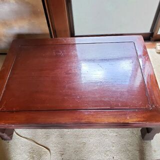 木製ちゃぶ台ローテーブル　1卓、無償で差し上げます。