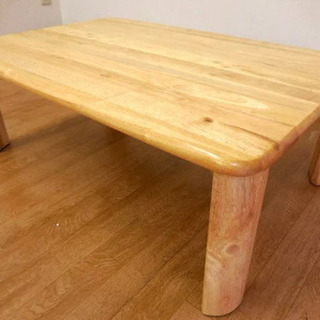 【ネット決済】木製折りたたみローテーブル　幅90cm奥行き60c...