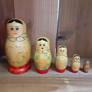 マトリョーシカ人形 5組 made in USSR ロシアの民芸...