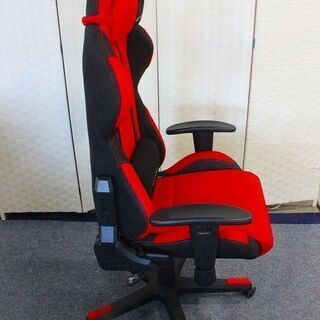 椅子 DXRacer ゲーミングチェア デラックスレーサーチェア ヘッドレスト・ランバーサポート付き 椅子 中古家具 店頭引取歓迎 R3834)