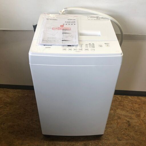 【IRIS OHYAMA】 アイリスオーヤマ 全自動 洗濯機 部屋干しモード 容量6kg KAW-YD60A 2020年製.