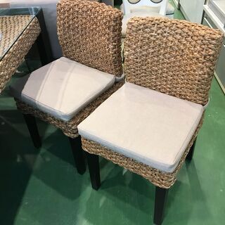 【愛品館八千代店】ウォーターヒヤシンス　ダイニング6点セット【愛八DN】