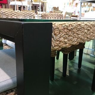 【愛品館八千代店】ウォーターヒヤシンス　ダイニング6点セット【愛八DN】