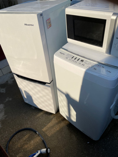 2018年式　冷蔵庫　洗濯機　電子レンジ　3点セット