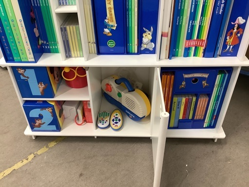 お子様の英語教育に】英語教材 ミッキーパッケージ+GAセット 本棚付