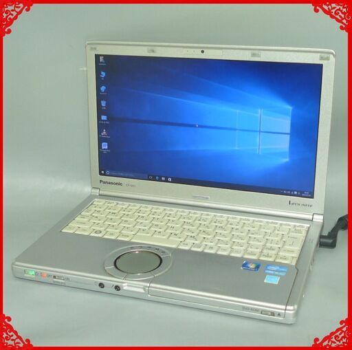 日本製 中古 ノートパソコン 12.1型 Panasonic CF-SX1GDKYS Core i5 4GB 250G DVD-ROM 無線 Bluetooth webカメラ Windows10 Office済