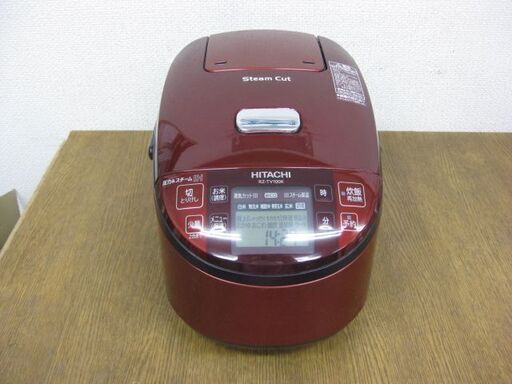 HITACHI 日立 圧力＆スチーム IHジャー炊飯器 5.5合炊き RZ-TV100K 2014年製 レッド