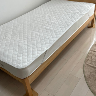 無印　木製シングルベッド