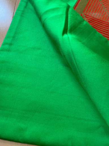 7MNA965 綺麗柄 袋帯 グリーン キラキラ 高級感