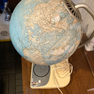 昭和レトロ　地球儀電気スタンド　使用可能　ナショナル