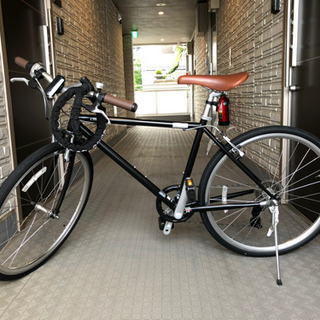 NESTO ClassityクロスバイクBLACK チェーンロックとライト付き