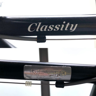 NESTO ClassityクロスバイクBLACK チェーンロックとライト付き