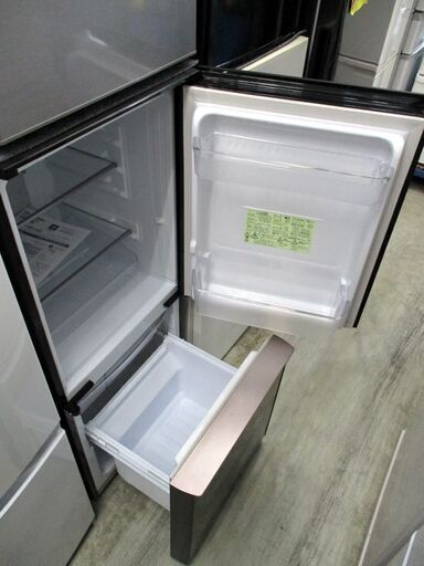 シャープ 2ドア 冷蔵庫 137L 2018年製 SJ-GD14D ピュアブラック 百四十