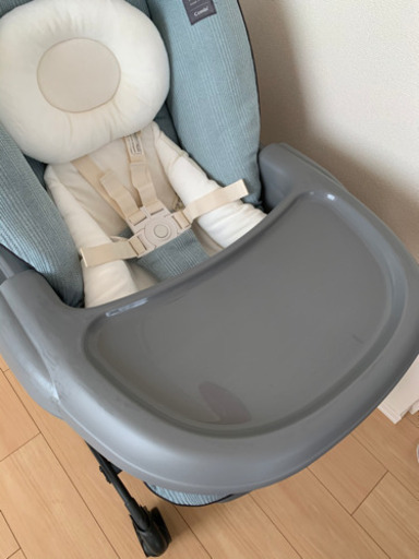 美品 コンビ ネムリラ AUTO SWING BEDi Long ミンティブルー