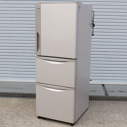 T559) HITACHI 日立 ノンフロン冷凍冷蔵庫 3ドア R-27FV 265L 2015年製 冷蔵庫 家電 キッチン