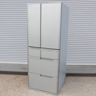 T560) HITACHI 日立 R-G5700D ノンフロン冷凍冷蔵庫 2014年製 565L 6ドア 真空チルド フレンチドア 家電 キッチン