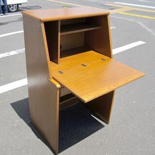 [発送可] 浜本工芸 2500 ライティングビューローA 老舗家具メーカーHAMAMOTO(浜本工芸)のナラ無垢材を使用した